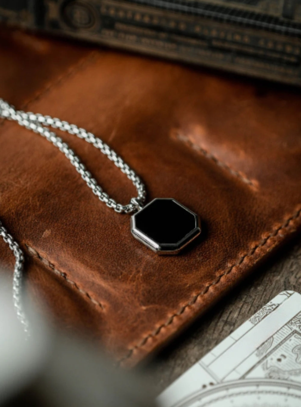 Noir Edge Onyx Pendant – BALSKY